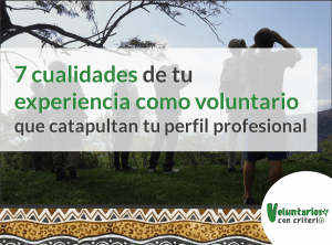 experiencia como voluntario