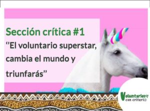 ser voluntario para cambiar el mundo